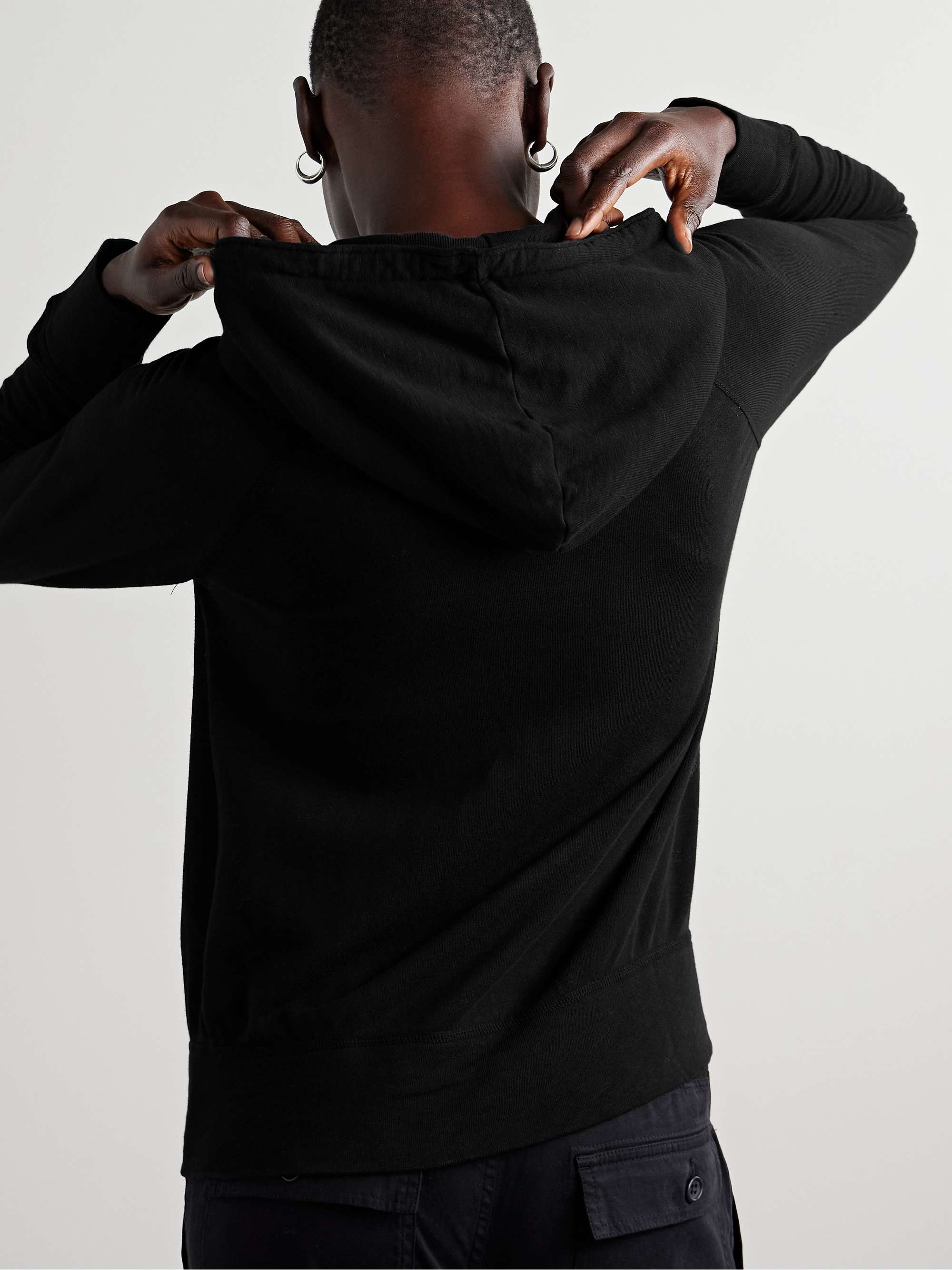 Vintage French cotton-terry hoodie view