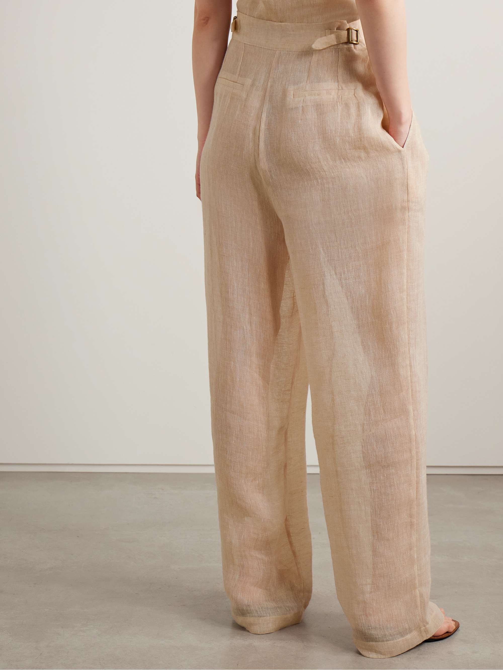 Sohag linen wide-leg pants view